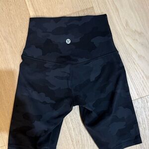 lululemon athletica black camo shorts